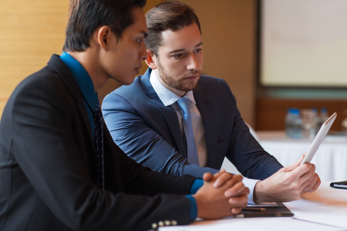 Attorney discussing business formation options with a new business owner in Nevada.
