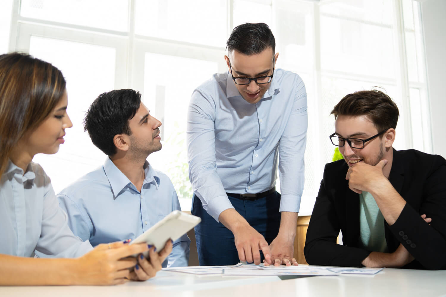 Attorney providing employment law guidance to a Nevada business owner during a workplace consultation
