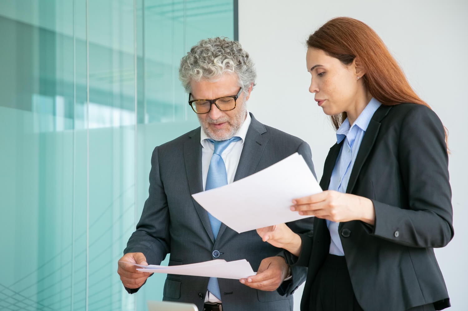 Business owner reviewing important terms in a Nevada business agreement.