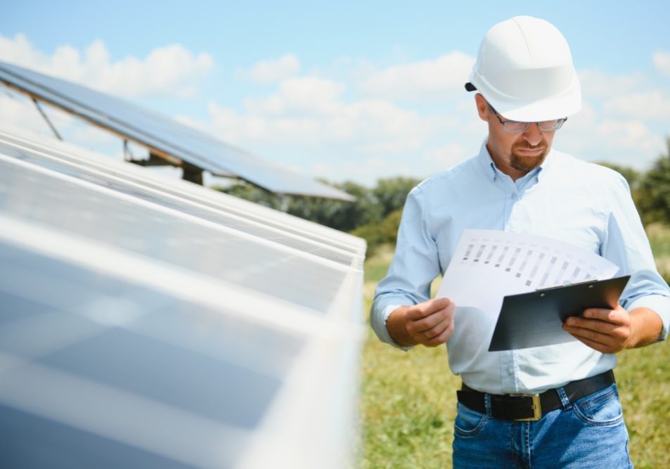 Solar Panel Legal Tips for Nevada Homeowners Nevada homeowner reviewing a solar panel installation agreement before signing.